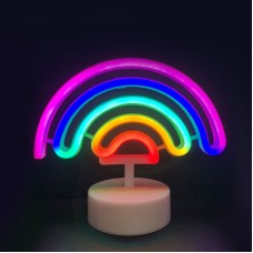 Διακοσμητικό από Neon ΟΥΡΑΝΙΟ ΤΟΞΟ με μπαταρία (3xAA) ή USB RGB IP20 23x10x19.5cm | Aca Lighting | F04003303